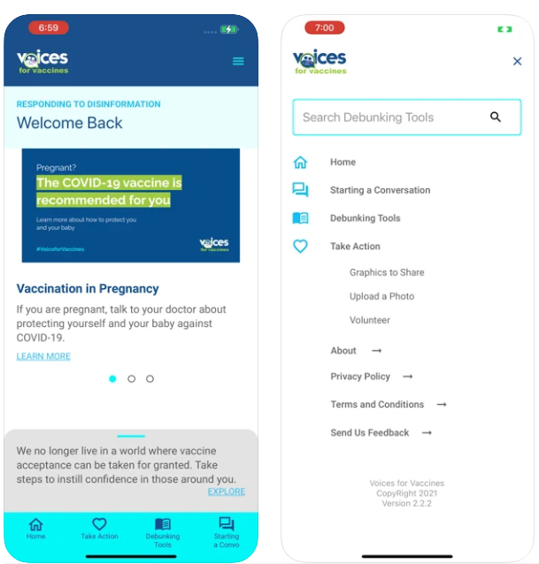Voices for Vaccines App